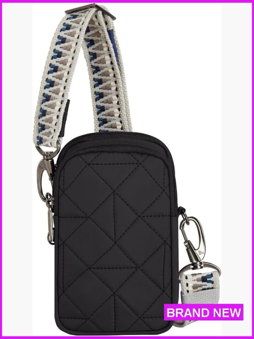 Anti-Theft Crossbody Bag Boho Style Lightweight Travel Secure Phone Compartment